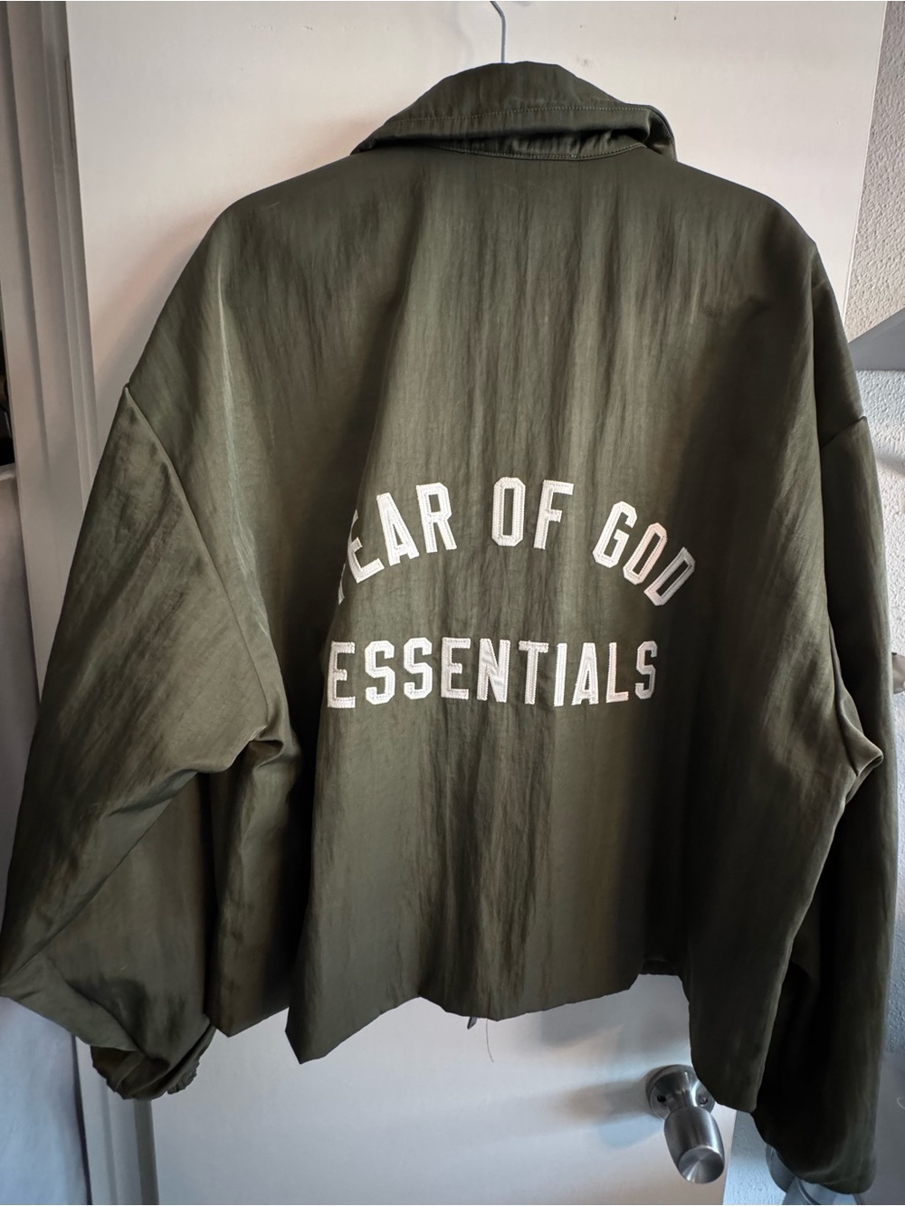 Essentials Olive Green Jacket with Black Label